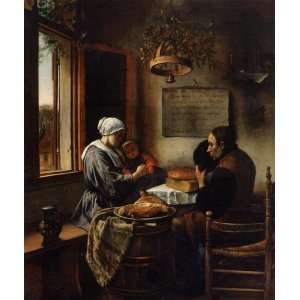  FRAMED oil paintings   Jan Steen   24 x 28 inches   The Prayer 