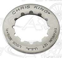 Chris King® 12 Tooth Cassette Lockring   Titanium   Shimano 