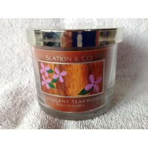 Bath & Body Works Slatkin & Co; Mahogany Teakwood Scented Candle 4 Fl 