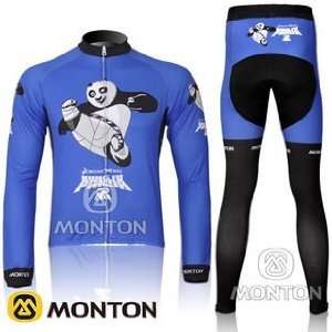  2011 kung fu panda team blue cycling jersey long suit c096 