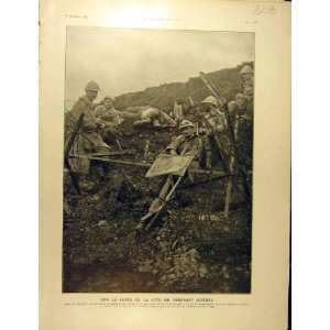   1915 Souchez Troops Battle Field Barbed Wire Ww1 War