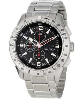   N25015G BLACK DIAL STAINLESS CHRONO MENS WATCH! Fast Shipping!  