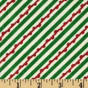   Wrapping Paper Cream/Red/Green Fabric By The Yard Arts, Crafts