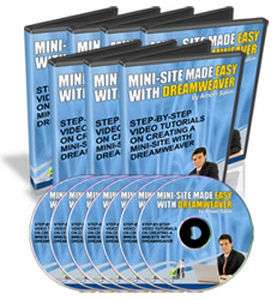 Mini Site Made Easy With Dreamweaver Tutorials on CD  
