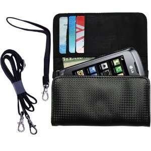  Black Purse Hand Bag Case for the LG Clubby with both a 