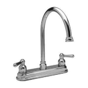   Satin Nickle 8 Gooseneck Commercial Grade Faucet: Home Improvement