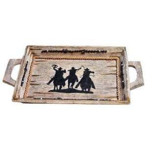  WESTERN COWBOYS horse Serving TRAY Home Decor NEW: Kitchen 