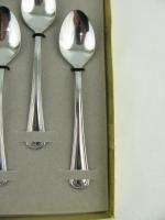   Espresso Demitasse Silver Metal Stainless Steel Spoons Set 6  