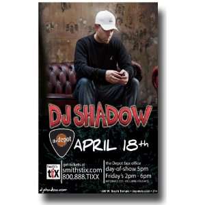  DJ Shadow Poster   Concert Flyer   Less You Know Tour 