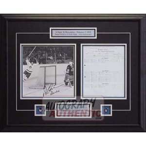  Autographed Darryl Sittler 10 Point Score Sheet Sports 