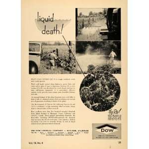   Weed Killing Spray Farming Crop   Original Print Ad