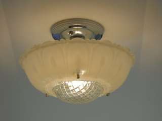   Vintage Art Deco Antique Chandelier, Ceiling light fixture lamp  