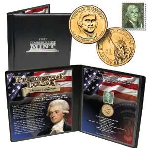  Thomas Jefferson Presidential Coin and Stamp Set 