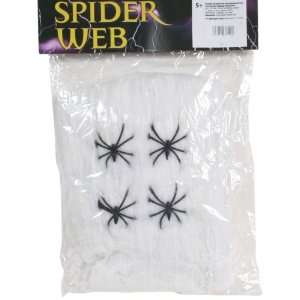  Spiders Web with 4 spiders (White Web) [Toy]: Toys & Games