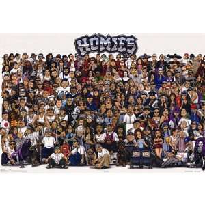   Homies Portrait POSTER every series funny RARE college