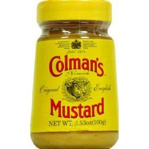 Colmans, Mustard Hot English, 3.53 Ounce  Grocery 