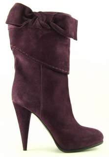 CHRISTIAN DIOR RIBB738859 Purple Suede Womens Boots 39  