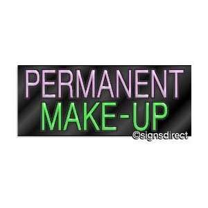  Neon Sign   PERMANENT MAKE UP 