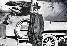 Disney as an ambulance driver immediately after World War I