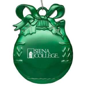  Siena College   Pewter Christmas Tree Ornament   Green 