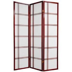   Furniture Double Cross Shoji Screen in Rosewood SSCDBLX_Panel Rosewood