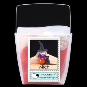 Witch Wool Needle Felting Craft Kit by WoolPets. Made in 