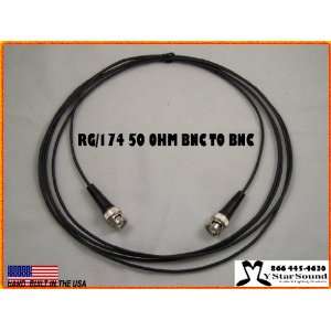   Cable 25 Foot   Bnc to Bnc Males 50 Ohm USA Pro Made Electronics