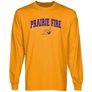  Knox College Prairie Fire Gold Logo Arch Long Sleeve T 
