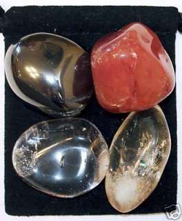 CONCENTRATION Tumbled Crystal Healing Set + EXTRAS  
