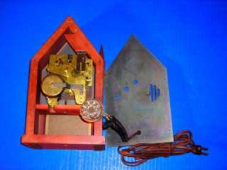 Vintage Seth Thomas Steeple Shelf Clock Maple Sharon Echo E525 000 W 