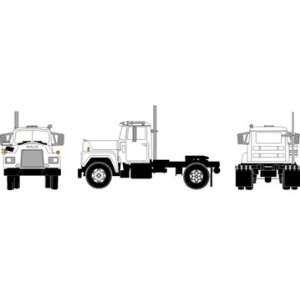  Athearn N Scale RTR Mack R Tractor with 2 Axle (White 
