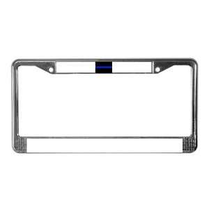  Thin Blue Line License Plate Frame by CafePress 