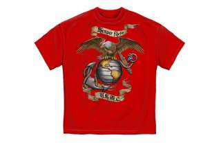 Marines Semper Fi T shirt by Erazor Bits, USMC EGA  