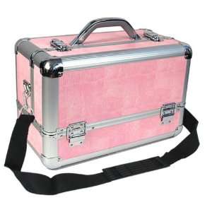 Seya Pink 3 Tray Makeup Case: Beauty