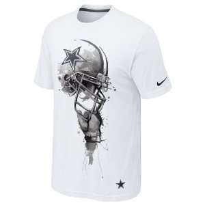Nike Adults Dallas Cowboys Tri Helmet T Shirt  Sports 