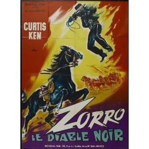 Zorros Black Whip Poster French 27x40 George J. Lewis Linda Stirling 