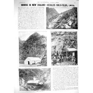  1895 GOLD MINING ACHILLES NEW ZEALAND PELTON VANNERS