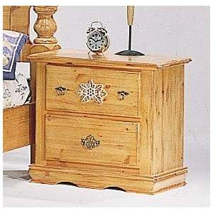  Country Style Solid Pine Wood Night Stand