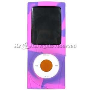  Hot Pink and Purple Silicone Skin Cover Case Cell Phone 
