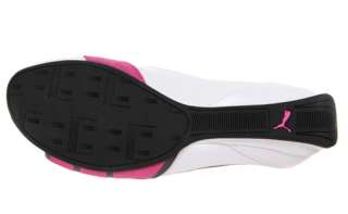 Puma Womens Shoes Espera 3 Nu Seasonal White Fluo Pink Leather 303419 