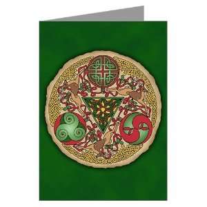  Celtic Reindeer Shield Holiday Greeting Cards Pk of 10 by 