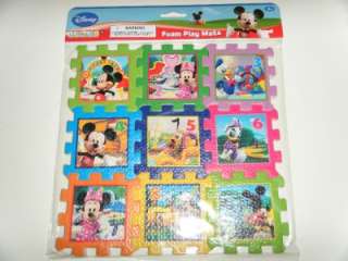 Disney 9 Pc Foam Play Mat Counting Numbers Party Favor  