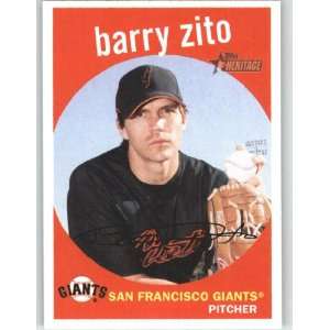  2008 Topps Heritage #149 Barry Zito   San Francisco Giants 