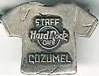 Hard Rock Cafe COZUMEL Sterling TEE SHIRT HRC STAFF PIN