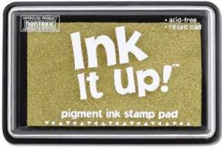 Ink It Up ~GOLD~ Pigment Ink STAMP PAD Stamping  