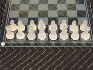 Gioco Degli Scacchi Glass Chess Set I72  
