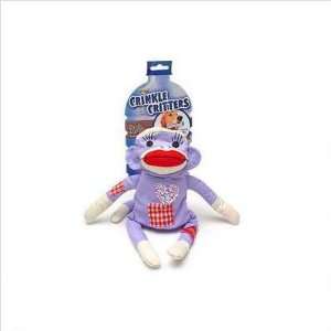   98 Girl Crinkle Critter Sock Monkey Dog Toy Size: Small: Pet Supplies