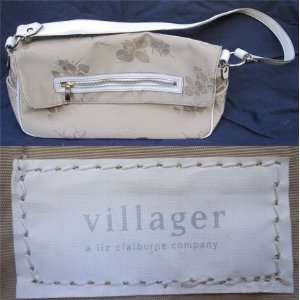   CLAIBORNE VILLAGER handbag Flowery print FUN & CUTE 