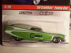 2010 HW Delivery 7/25 Crower 59 Cadillac Funny Car in green  