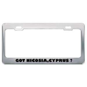 Got Nicosia,Cyprus ? Location Country Metal License Plate Frame Holder 